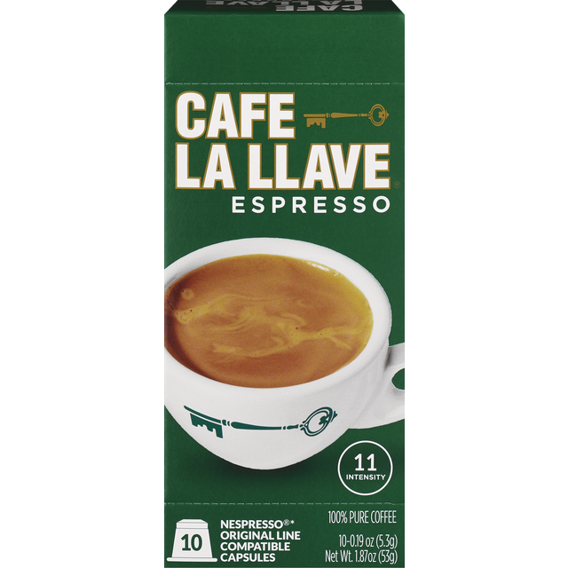slide 1 of 1, Café La Llave Espresso Nespresso Capsules, 10 ct