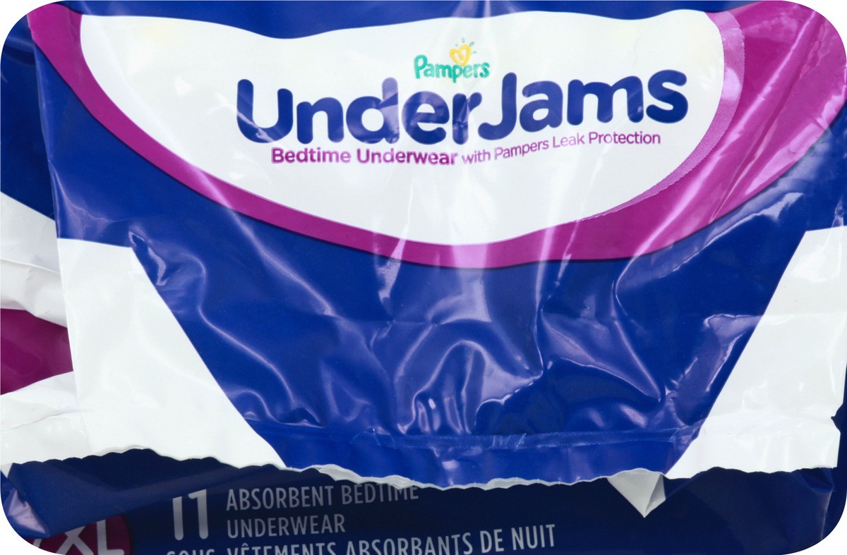 slide 7 of 11, Pampers UnderJams L/XL (58-85 lb) Absorbent Jumbo Bedtime Underwear 11 ea, 11 ct