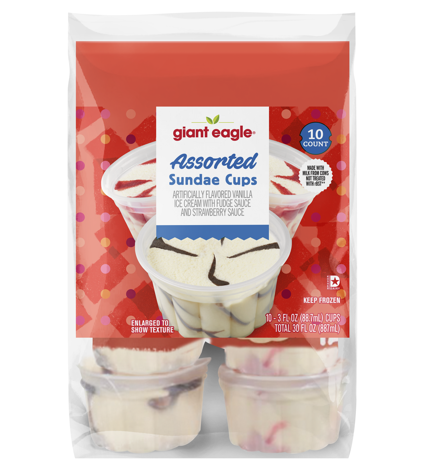 slide 1 of 1, Ge Choc/Straw Sundae Cups, 10 ct