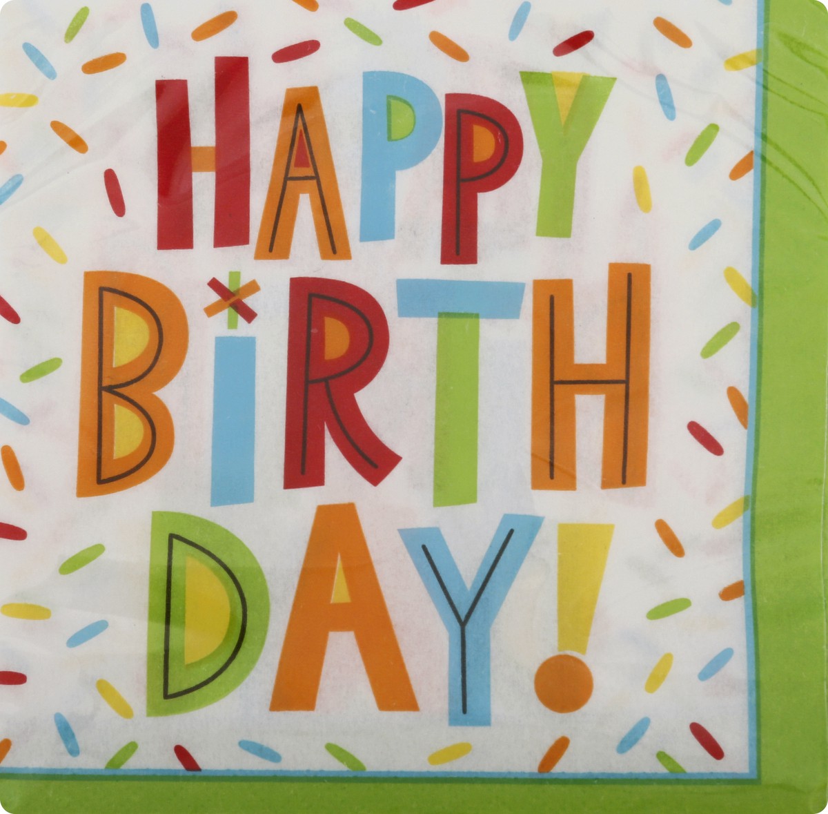slide 6 of 9, Creative Converting Birthday Fun Bev. Napkin, 16 ct