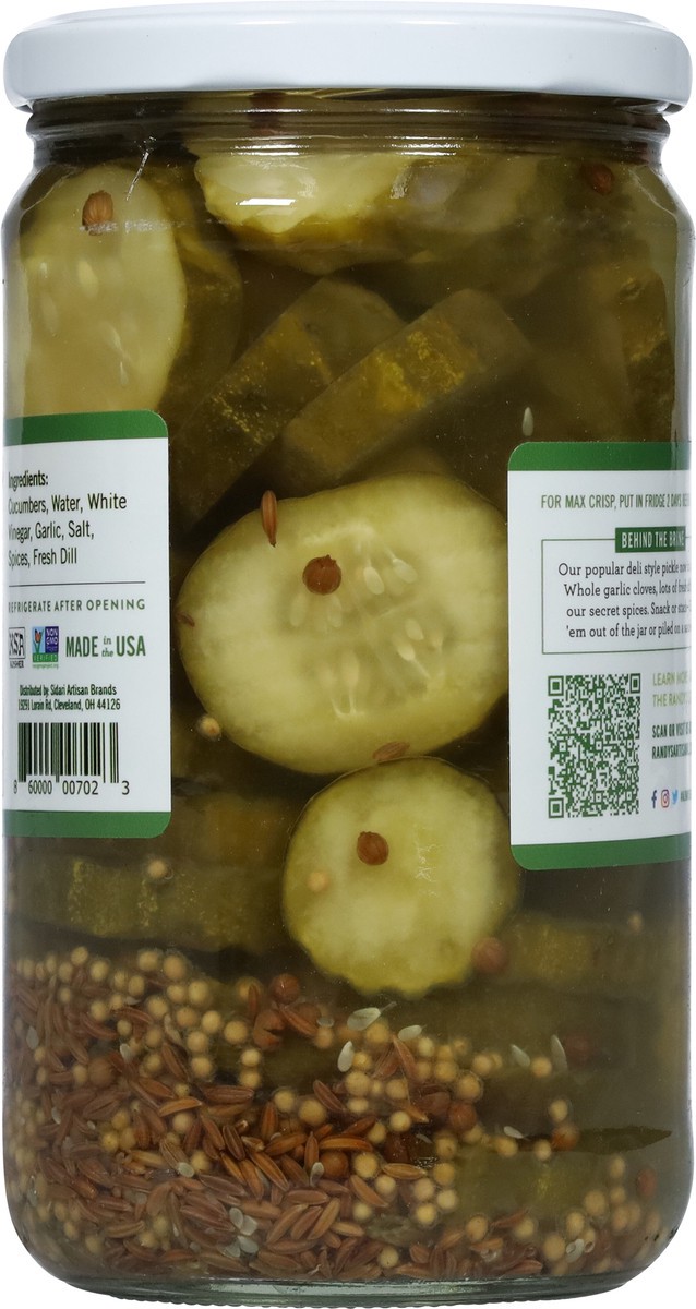 slide 3 of 14, Randy's Artisanal Deli Style Crisp Garlic Dill Chips 24 fl oz, 24 fl oz