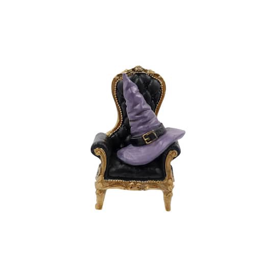 slide 1 of 5, Mini Chair With Witch Hat By Ashland, 1.89 in x 3.42 in x 2.27 in