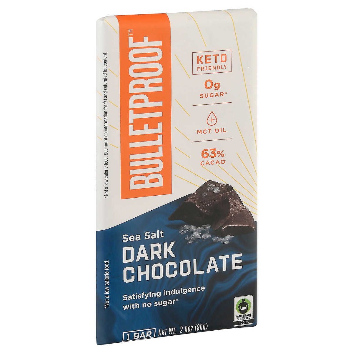 slide 2 of 9, Bulletproof Bulletproof Sea Salt Dark Chocolate Bar, 2.8 oz