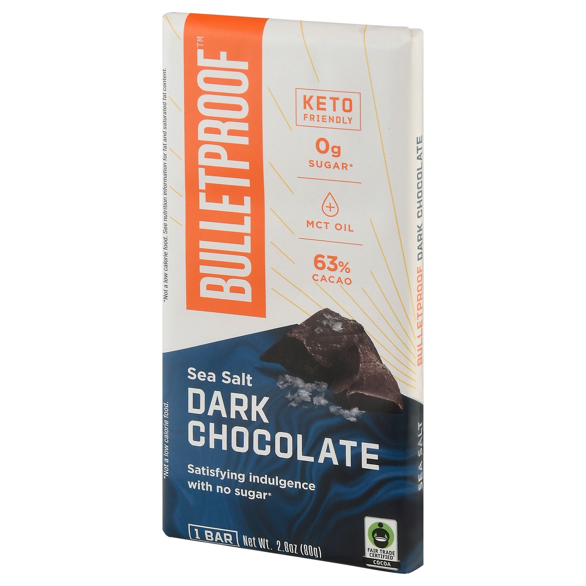 slide 3 of 9, Bulletproof Bulletproof Sea Salt Dark Chocolate Bar, 2.8 oz