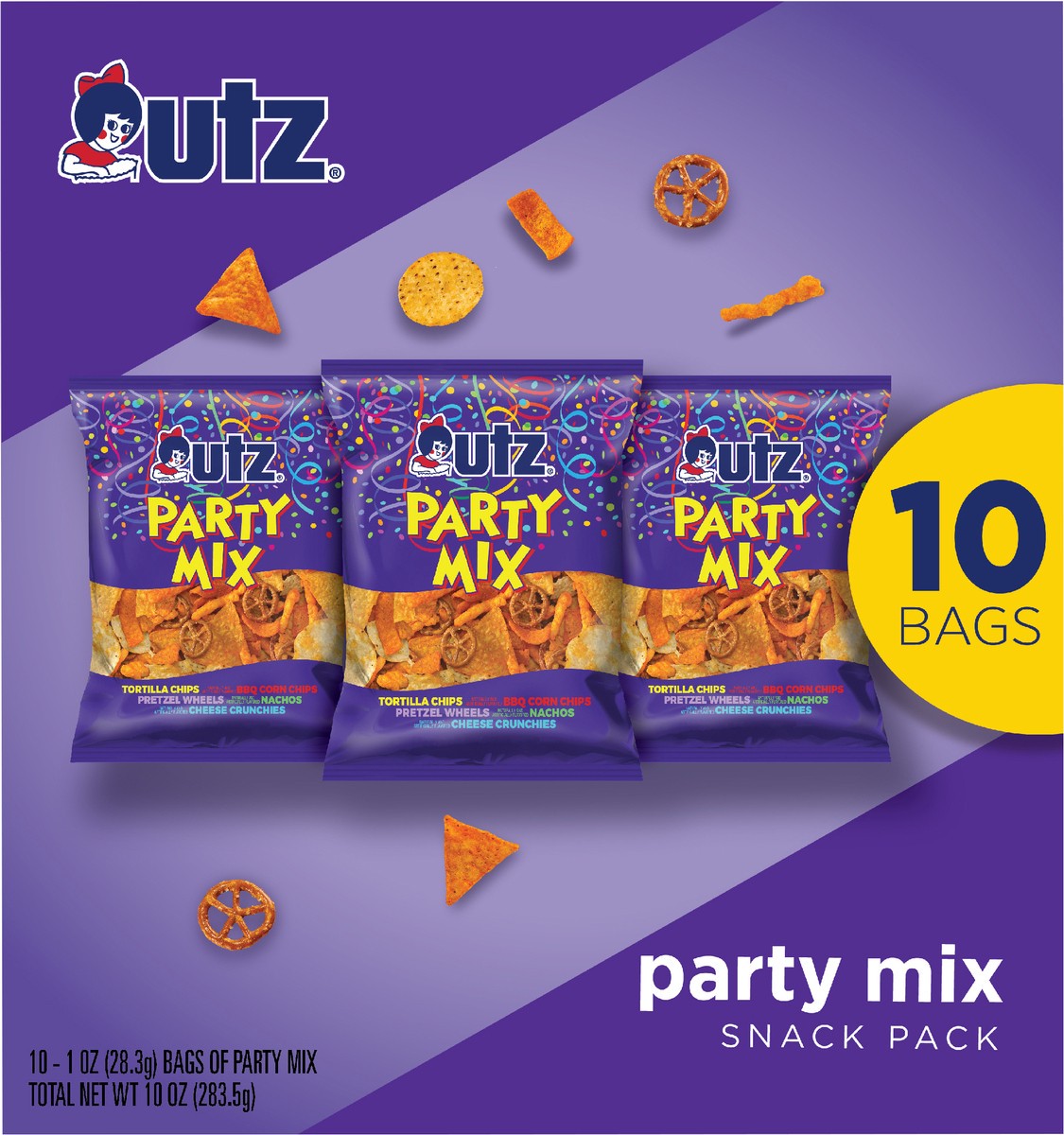 slide 2 of 11, Utz 10 oz Utz Party Mix Multipk - 10 Ct, 10 ct