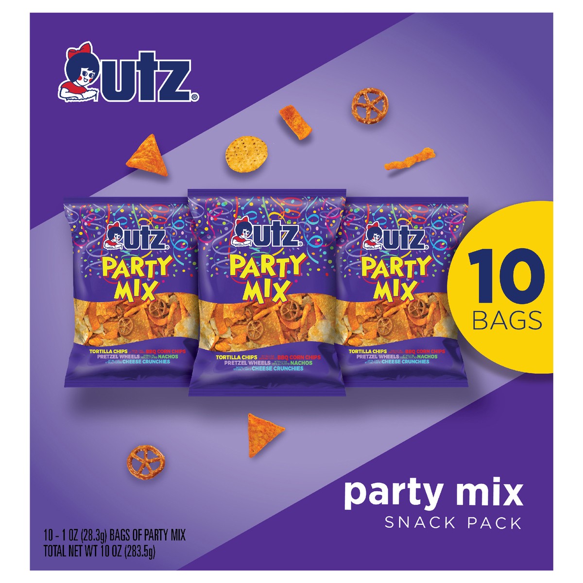 slide 1 of 11, Utz 10 oz Utz Party Mix Multipk - 10 Ct, 10 ct