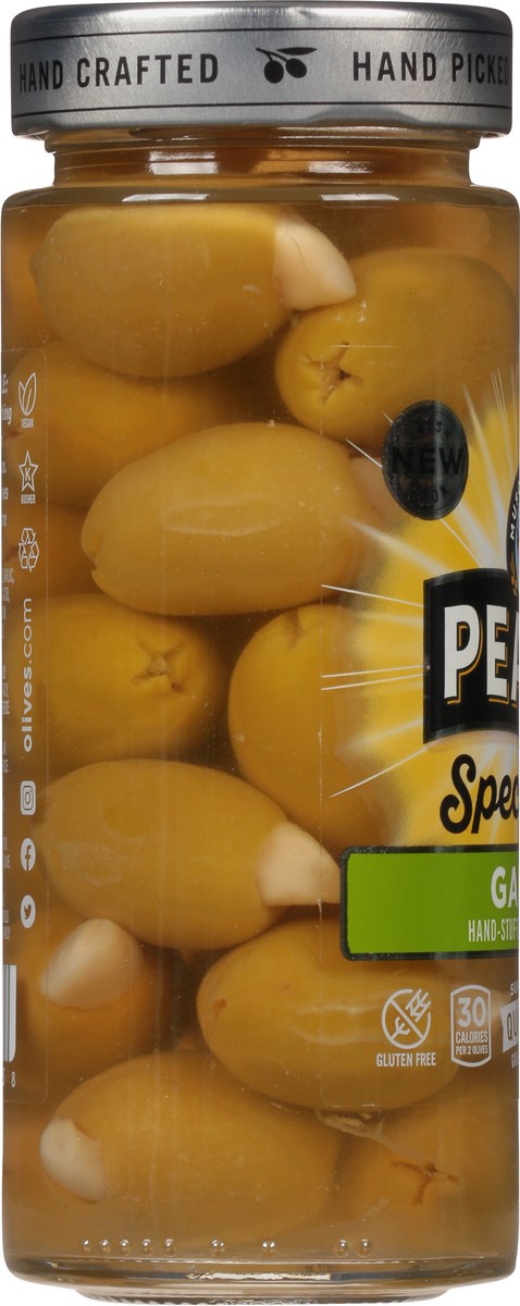 slide 11 of 13, Pearls Specialties Hand-Stuffed Garlic Queen Olives Pickles 7 oz, 7 oz