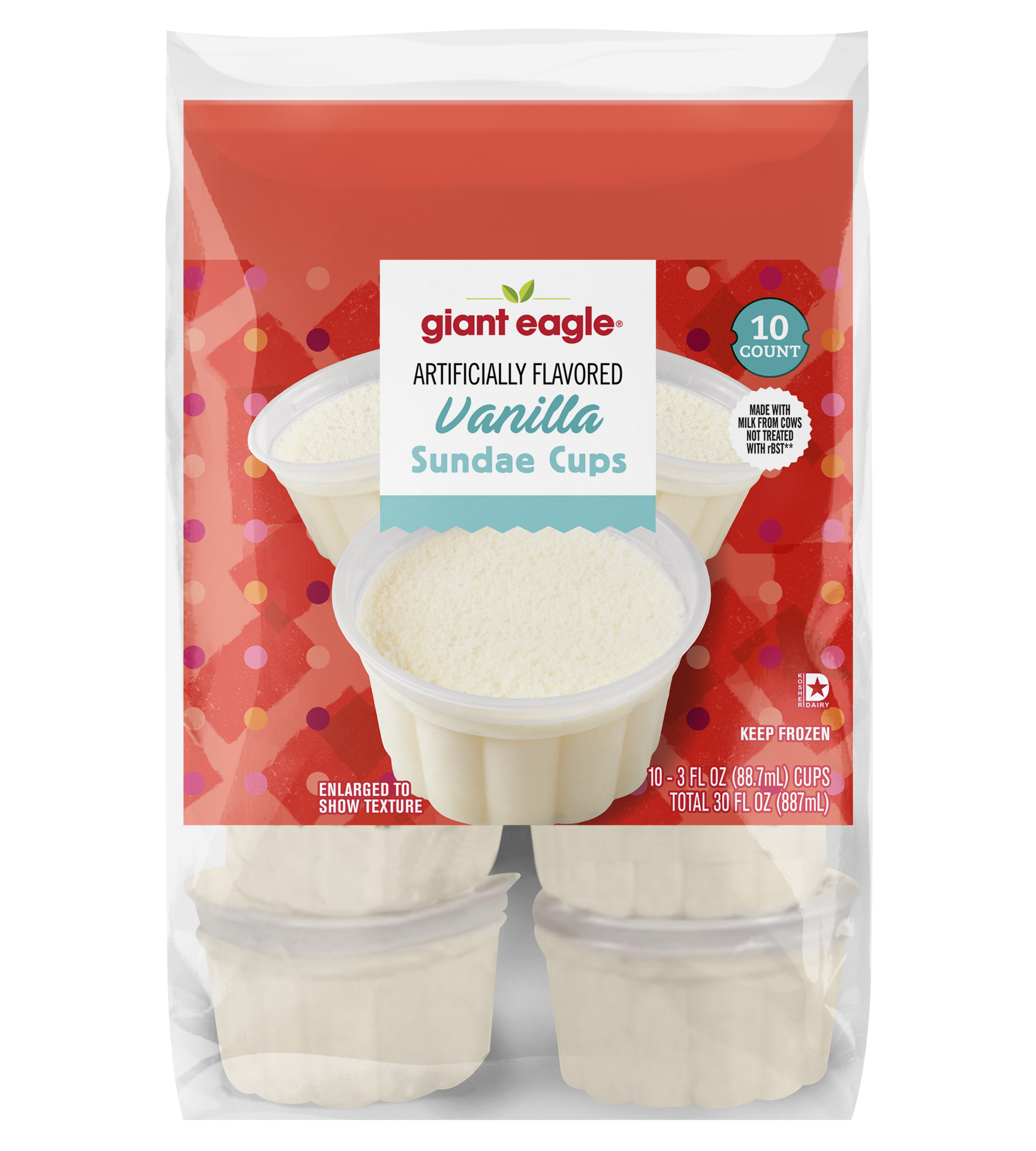 slide 1 of 1, Ge Vanilla Sundae Cups, 10 ct