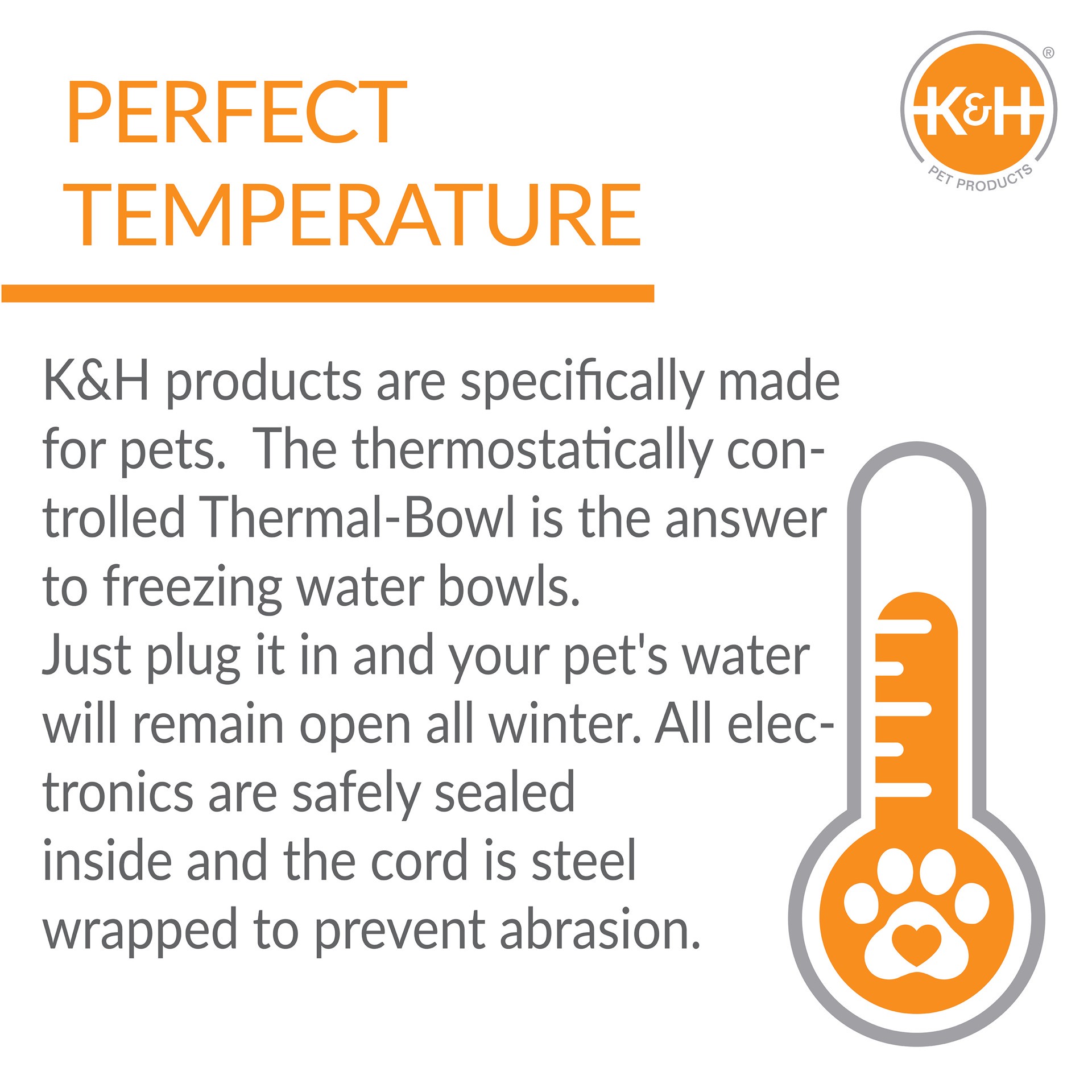 slide 5 of 10, K & H K&H Pet Products Thermal-Bowl Outdoor Heated Cat & Dog Water Bowl Blue 96 Ounces, SM