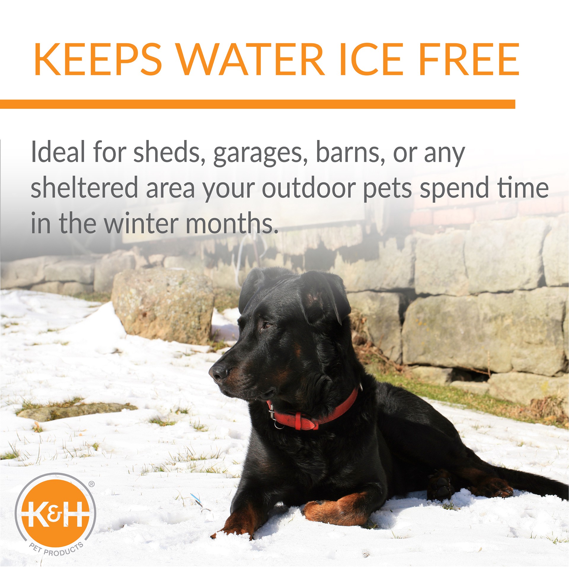 slide 7 of 10, K & H K&H Pet Products Thermal-Bowl Outdoor Heated Cat & Dog Water Bowl Blue 96 Ounces, SM
