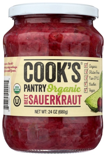 slide 1 of 1, Cook's Pantry Organic Beet Sauerkraut, 24 oz