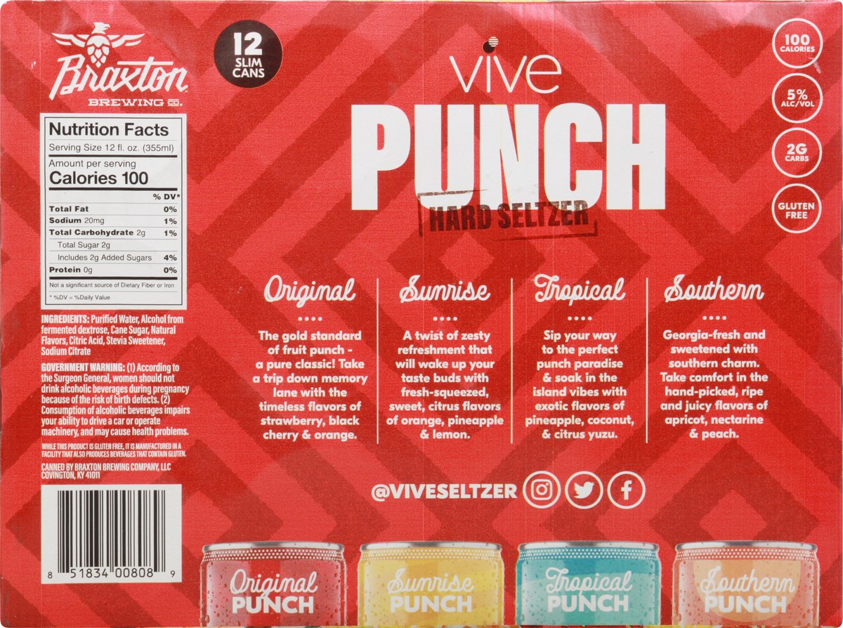 slide 6 of 12, VIVE Assorted Hard Seltzer 12 ea Box, 1 ct