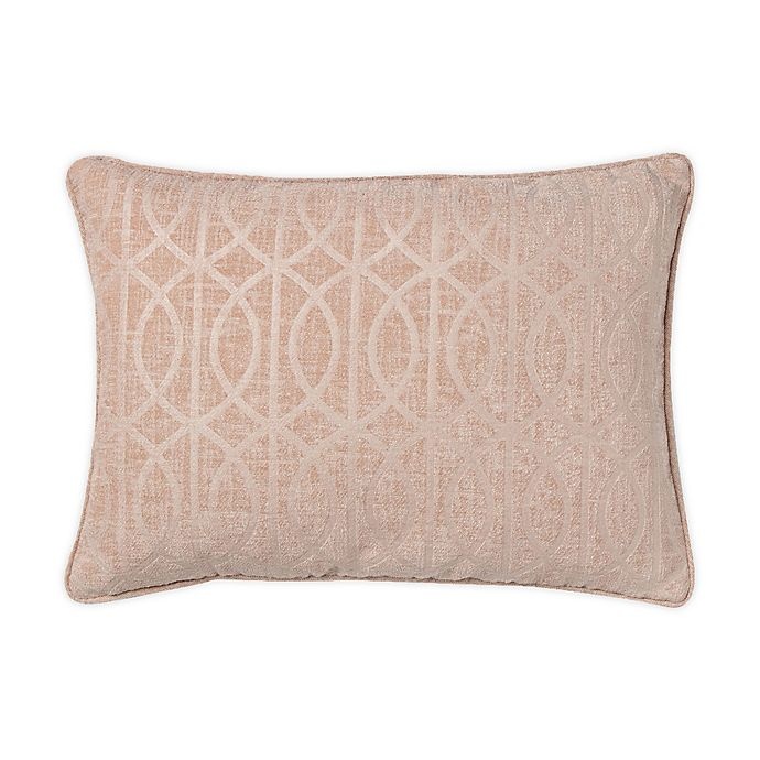 slide 1 of 1, Wamsutta Trellis Oblong Throw Pillow - Rose Dust, 1 ct