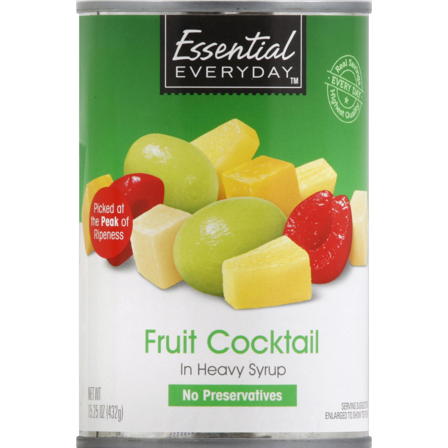 slide 1 of 1, Essential Everyday Fruit Cocktail, 15.25 oz