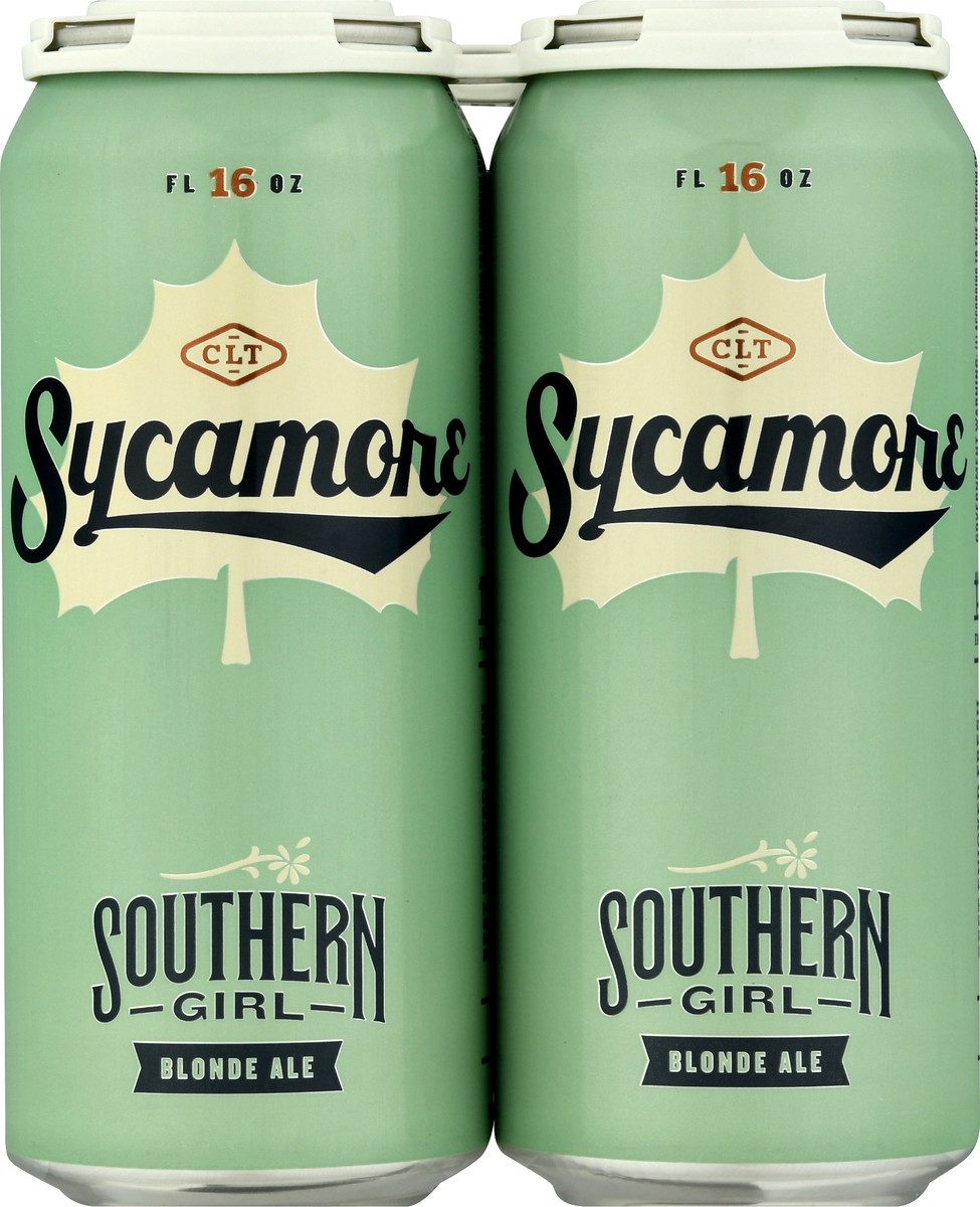 slide 1 of 9, Sycamore Blonde Ale Southern Girl Beer 4 ea, 4 ct