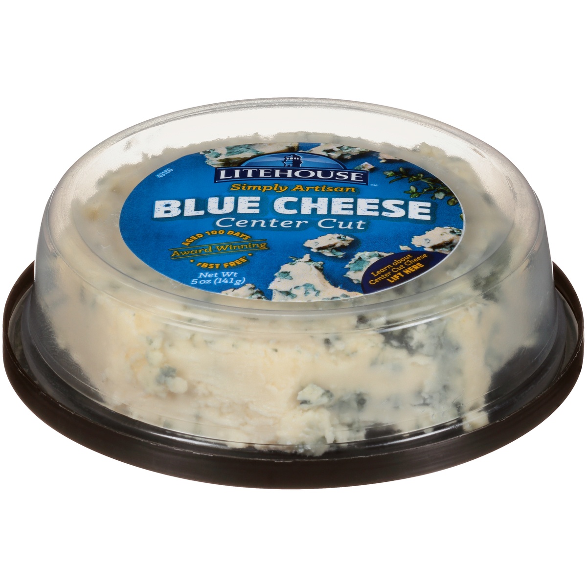 slide 1 of 7, Litehouse Simply Artisan Reserve Blue Cheese Center Cut, 5 oz