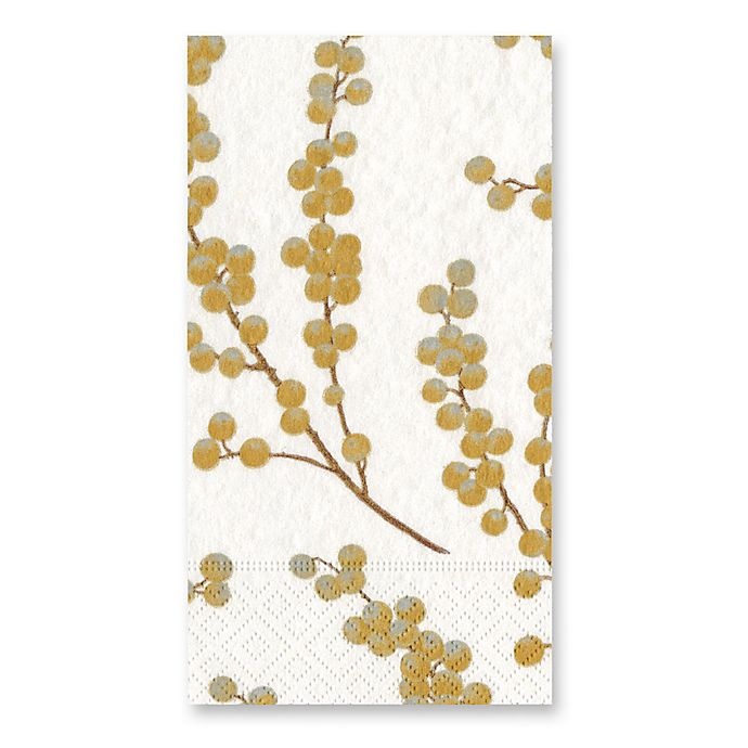 slide 1 of 1, Caspari Berry Branches Paper Guest Towels, 15 ct