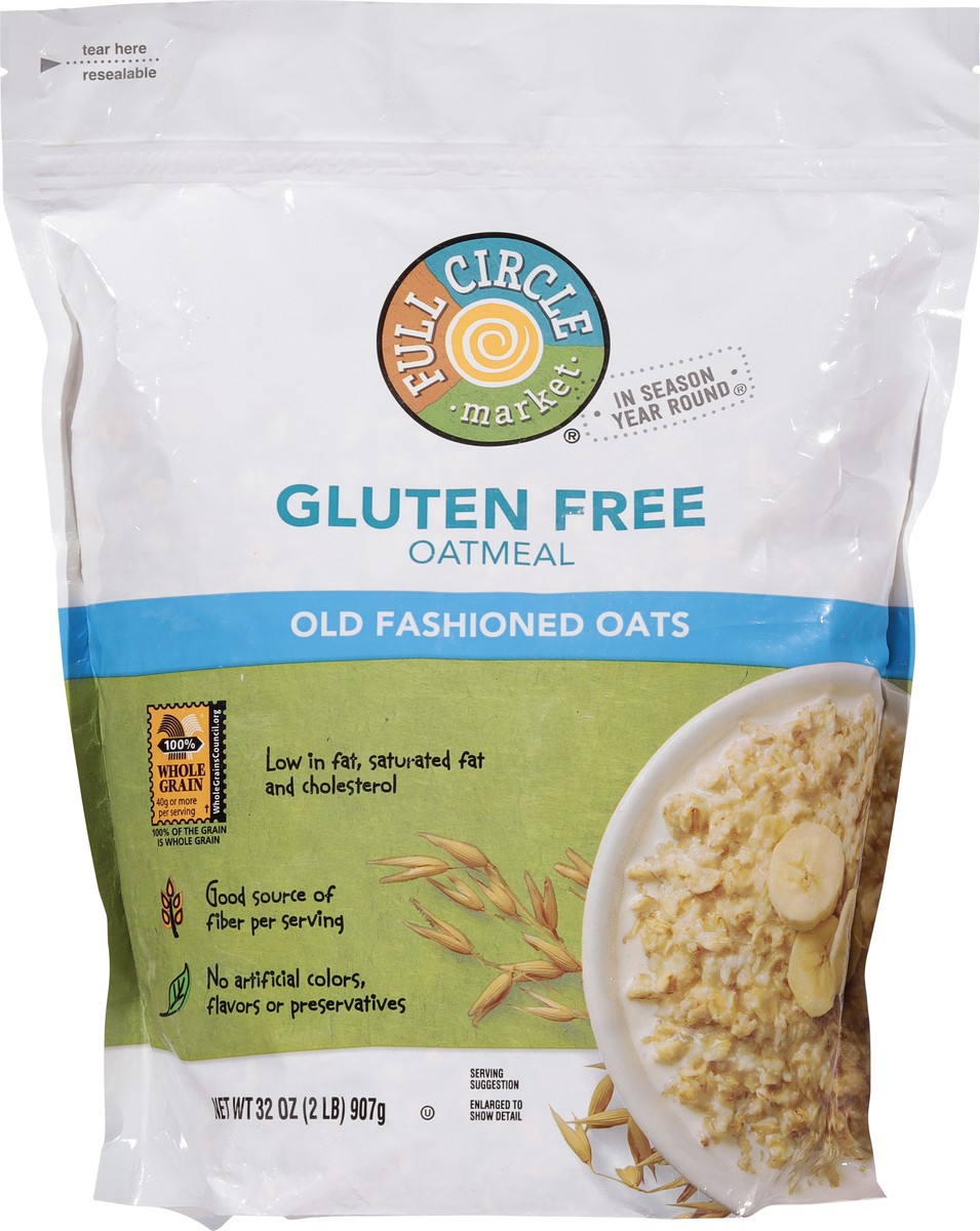 slide 8 of 9, Full Circle Market Gluten Free Old Fashioned Oats Oatmeal 32 oz, 32 oz