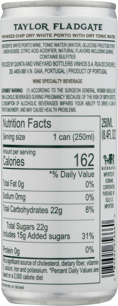 slide 9 of 9, Taylor Fladgate - Chip Dry White Cans, 250 ml (250x24), 250 ml