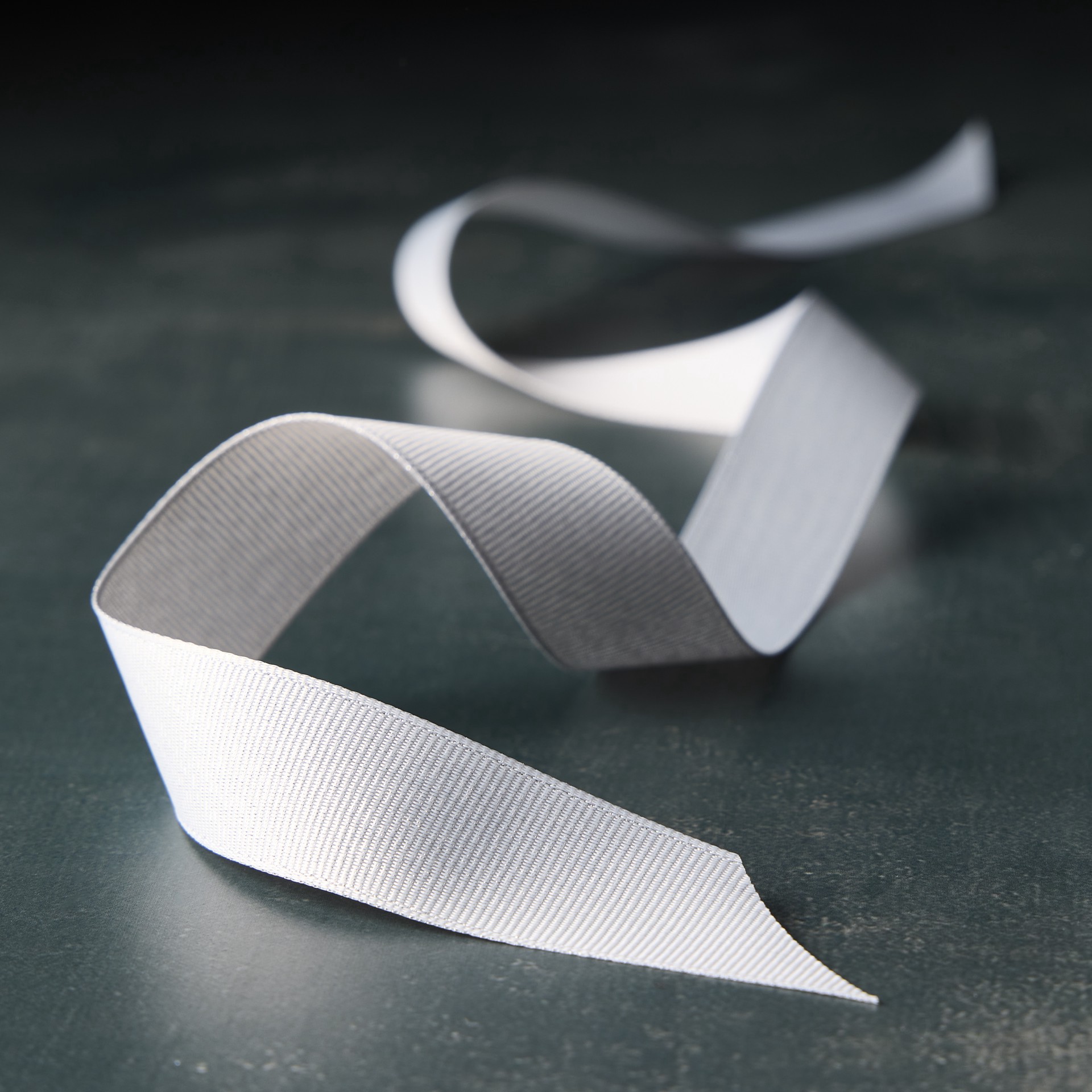 slide 2 of 2, 7/8" X 5yd. Silver Metallic Grosgrain Ribbon By Celebrate It Classic, 7/8 in x 5 yd