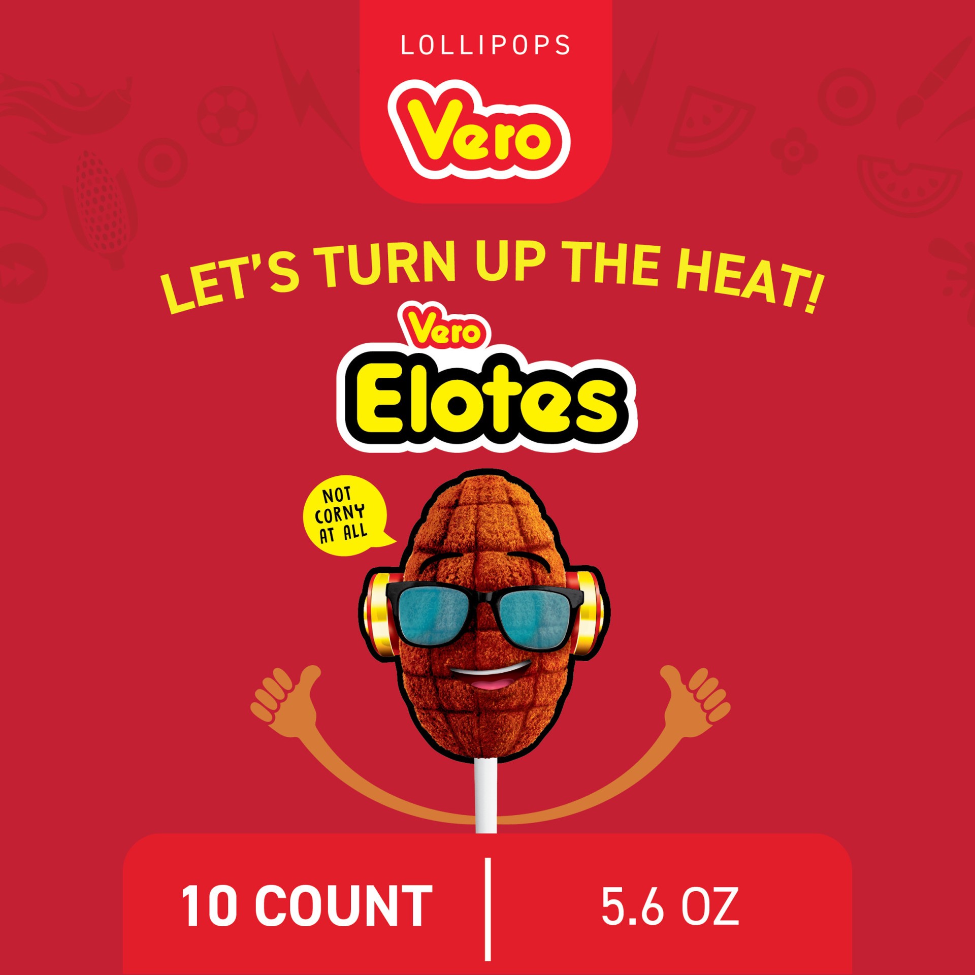 slide 2 of 5, Vero Elotes Strawberry Lollipop, 5.9 oz