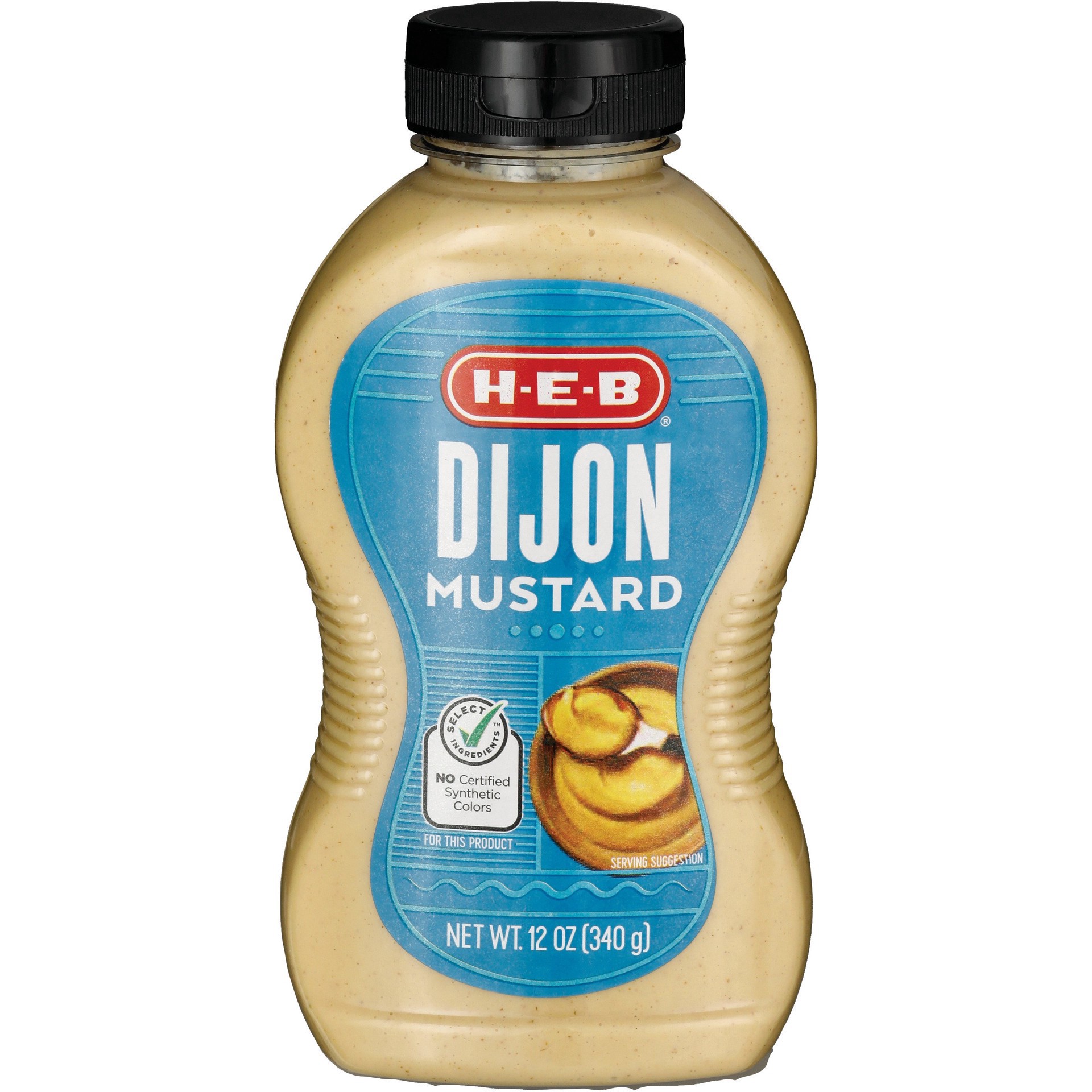 slide 1 of 1, H-E-B Dijon Mustard, 12 oz