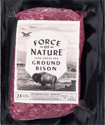Force Of Nature FORCE OF NATURE BISON GROUND GRASSFED 14 oz