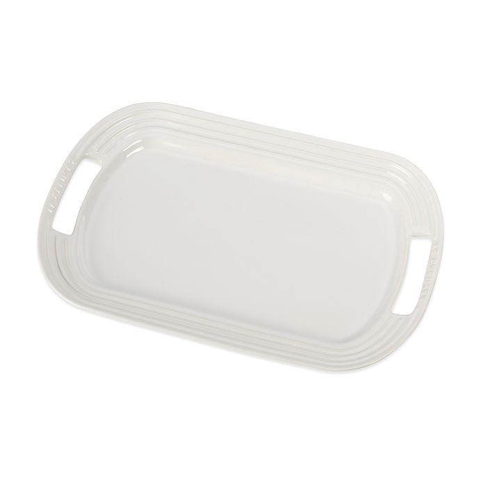 slide 1 of 1, Le Creuset Rectangular Platter - White, 16.25 in