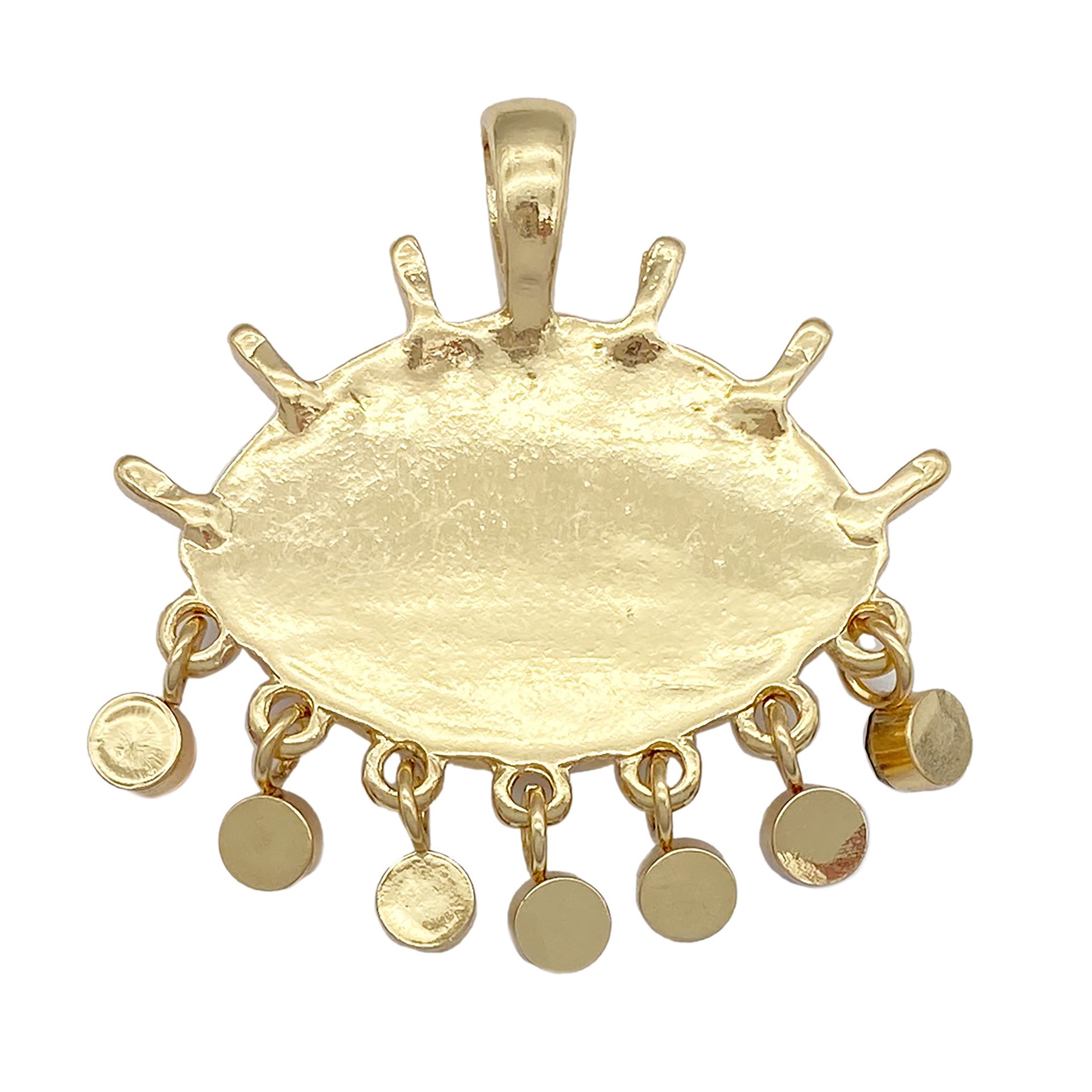 slide 2 of 5, Rainbow Evil Eye Pendant By Bead Landing, 1.48 in x 1.41 in x 0.27 in