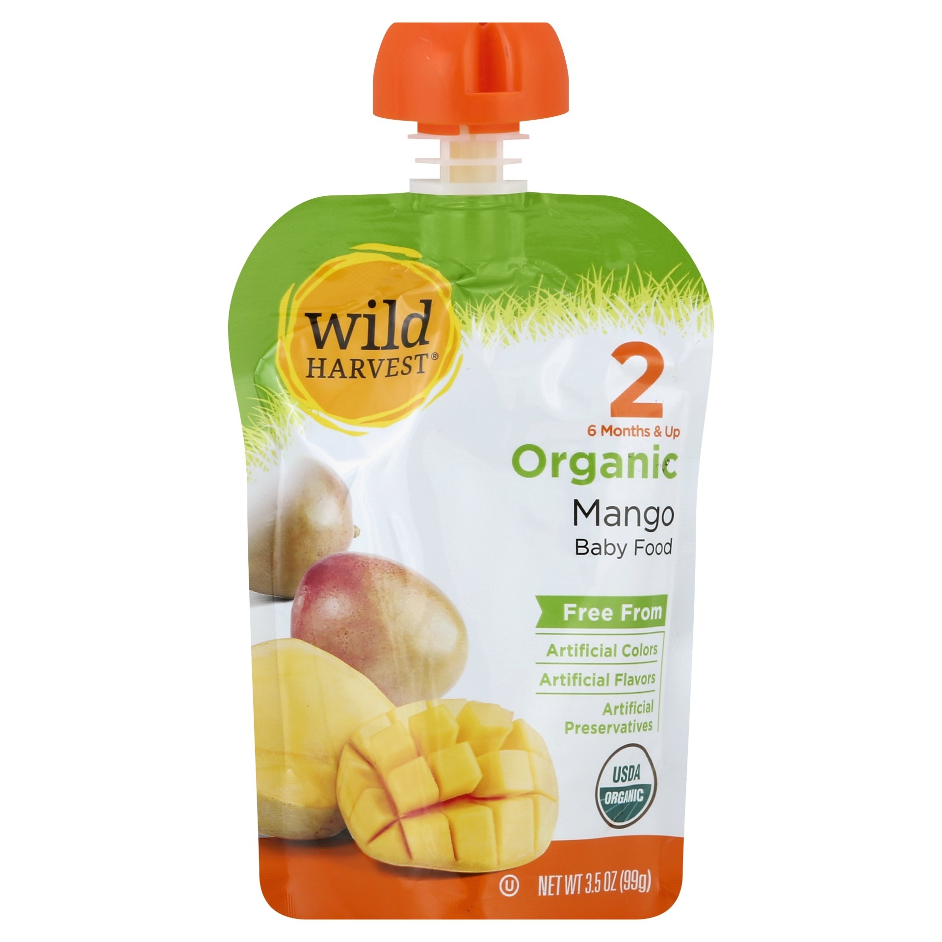 slide 1 of 1, Wild Harvest Wild Harv Org Mango Puree, 1 ct