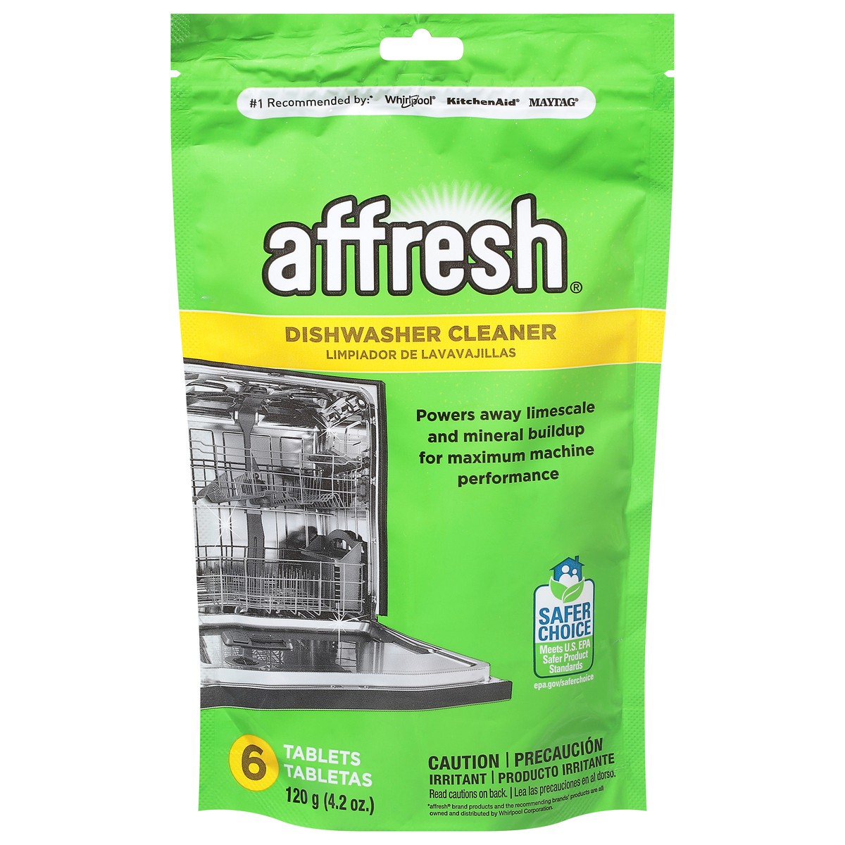 slide 1 of 1, Affresh Dishwasher Cleaner 6 Tablets, 6 ct