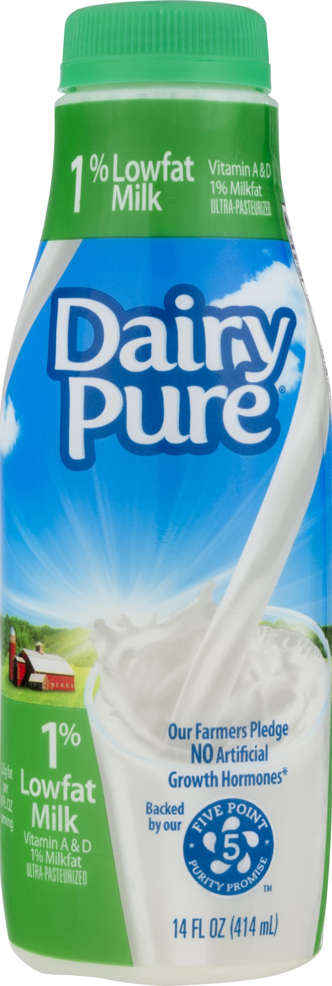slide 1 of 4, Dairy Pure Chug - 1% Lowfat Milk, 14 fl oz