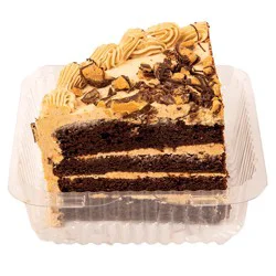Weis Quality Peanut Butter Triple Chocolate Cake Wedge