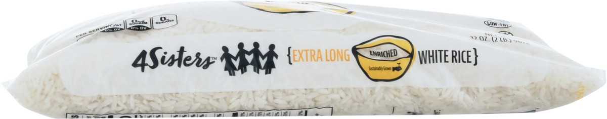 slide 3 of 12, 4Sisters Extra Long Enriched White Rice, 2 lb