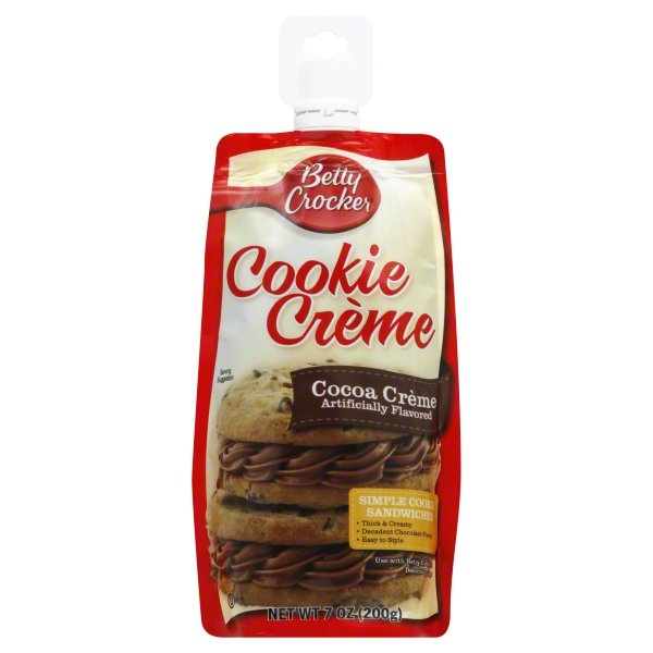 slide 1 of 2, Betty Crocker Cookie Creme, Cocoa, 7 oz