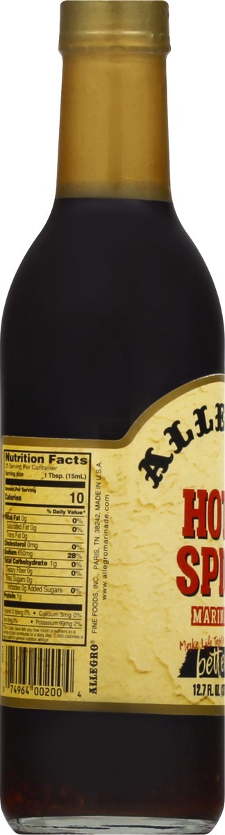 slide 7 of 12, Allegro Hot & Spicy Marinade 12.7 fl oz, 12.7 fl oz