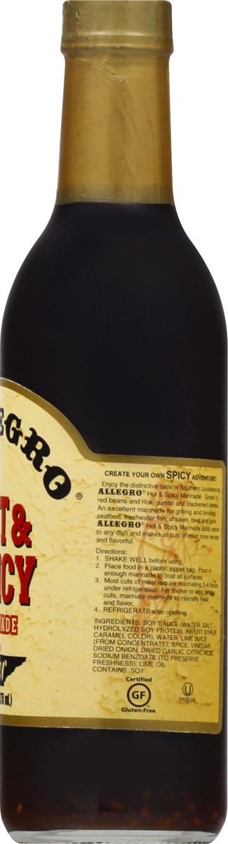 slide 6 of 12, Allegro Hot & Spicy Marinade 12.7 fl oz, 12.7 fl oz