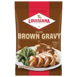Louisiana Fish Fry Products Cajun Brown Gravy Mix Family Size 1.5 oz