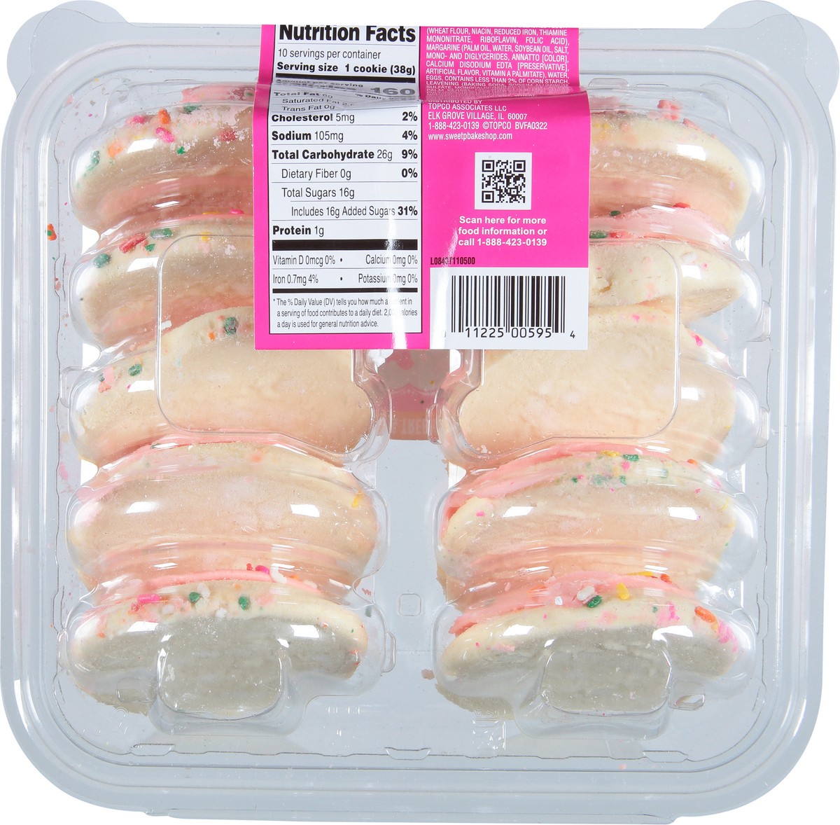 slide 7 of 14, Sweet P's Bake Shop Pink Frosted Sugar Cookies 13.5 oz, 13.5 oz