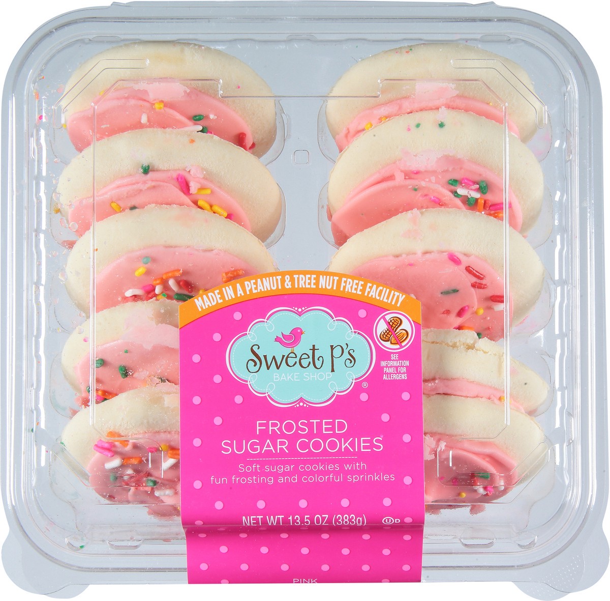 slide 10 of 14, Sweet P's Bake Shop Pink Frosted Sugar Cookies 13.5 oz, 13.5 oz
