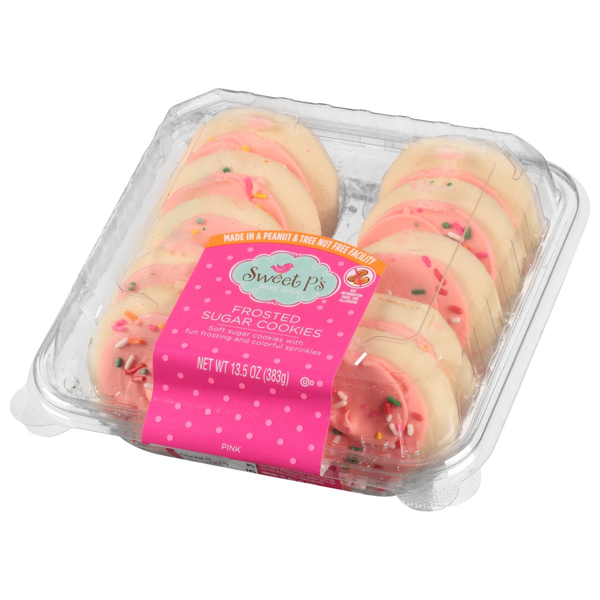 slide 13 of 14, Sweet P's Bake Shop Pink Frosted Sugar Cookies 13.5 oz, 13.5 oz