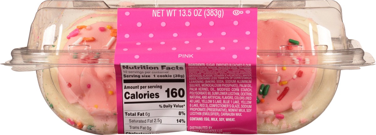 slide 5 of 14, Sweet P's Bake Shop Pink Frosted Sugar Cookies 13.5 oz, 13.5 oz