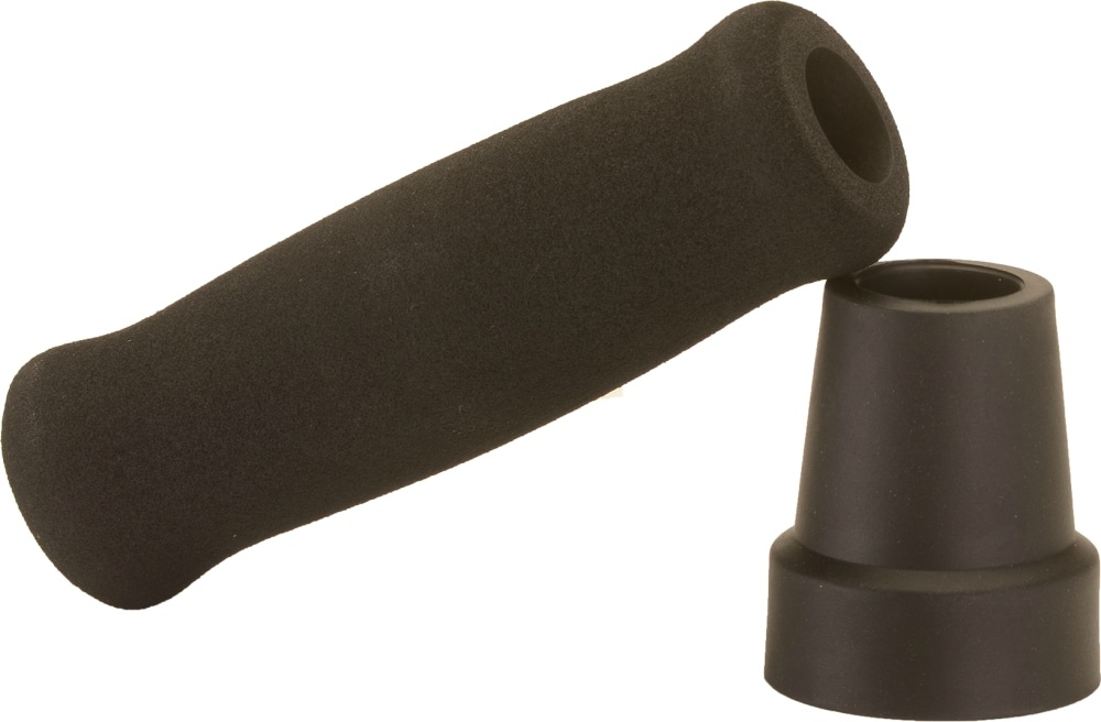 slide 1 of 1, Nova Cane Tip And Grip Replacement Kit - Black, 1 ct