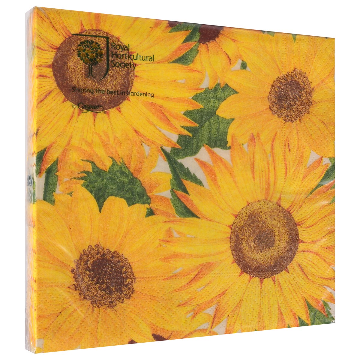 slide 2 of 9, Caspari Triple-Ply Sunflowers Napkins 20 ea, 1 ct