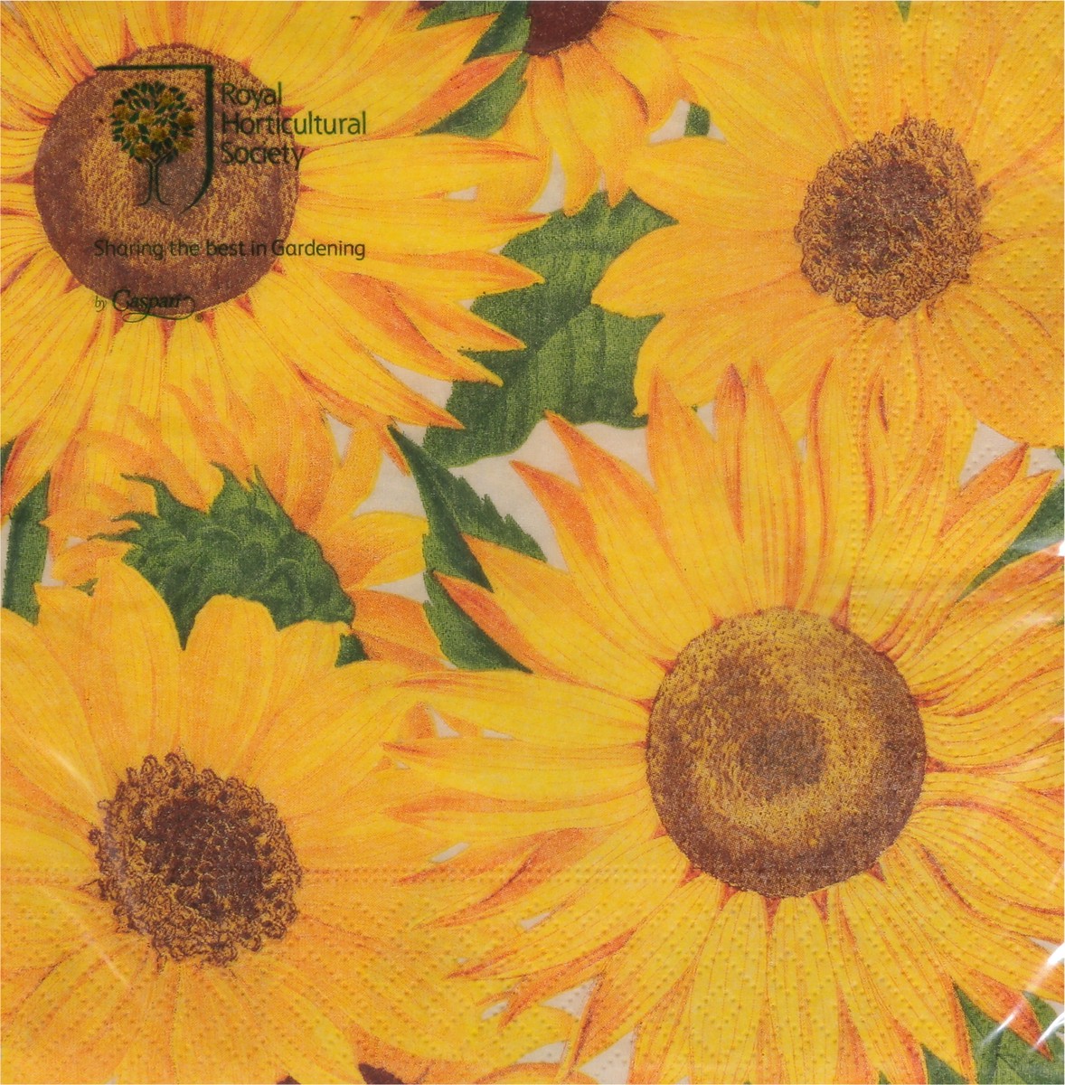 slide 6 of 9, Caspari Triple-Ply Sunflowers Napkins 20 ea, 1 ct