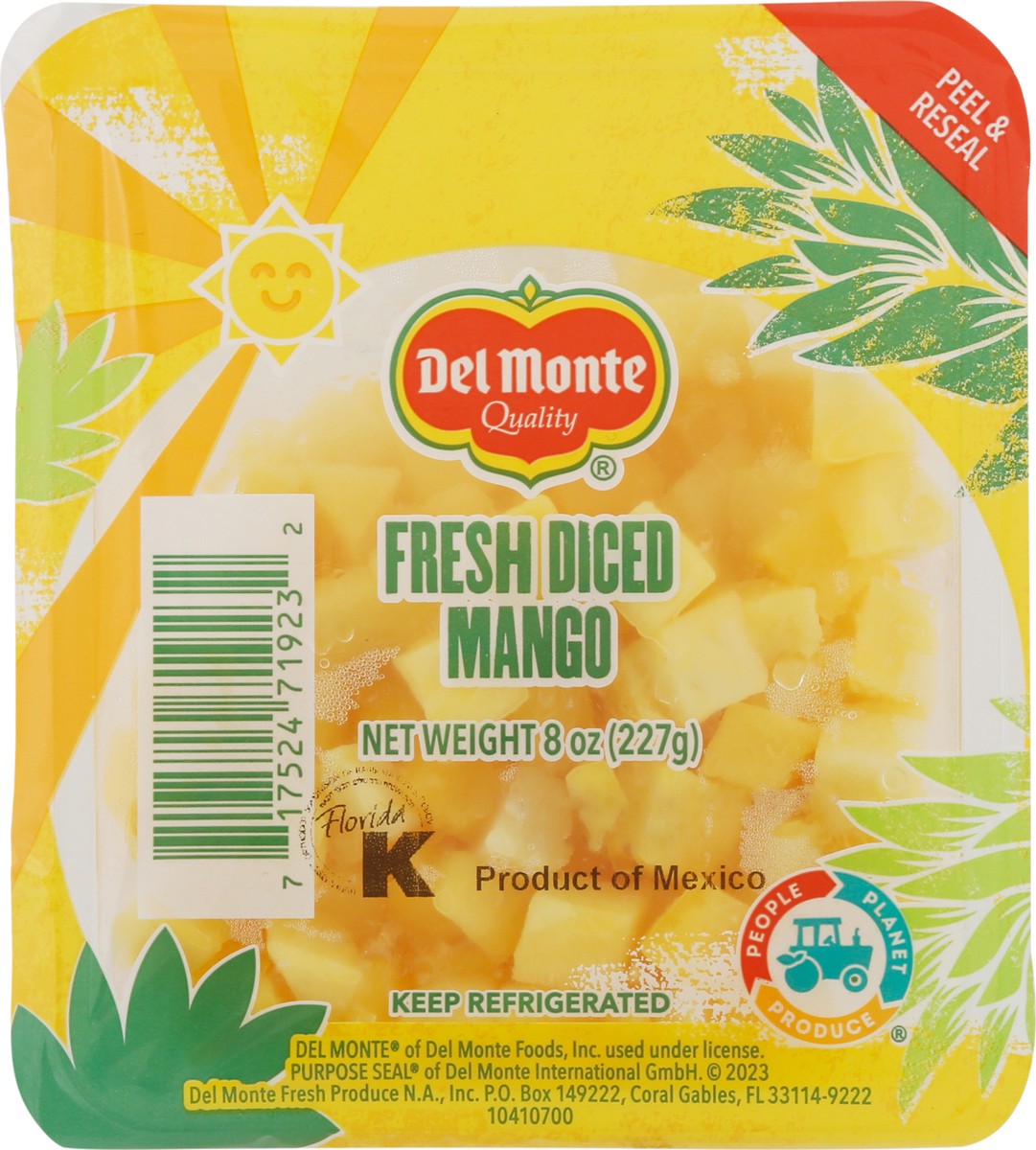 slide 8 of 9, Del Monte Fresh Diced Mango 8 oz, 8 oz