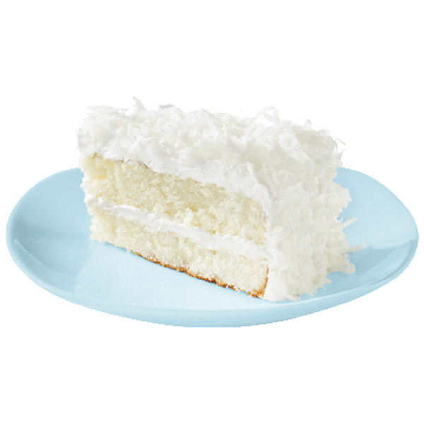 slide 1 of 1, Meijer Coconut Cake Slice, 3.75 oz