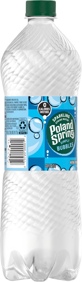 slide 5 of 7, Poland Spring Sparkling Water, Simply Bubbles- 33.8 oz, 33.8 oz