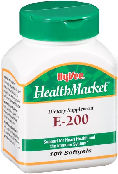 slide 1 of 1, Hy-Vee HealthMarket Vitamin E, 100 ct