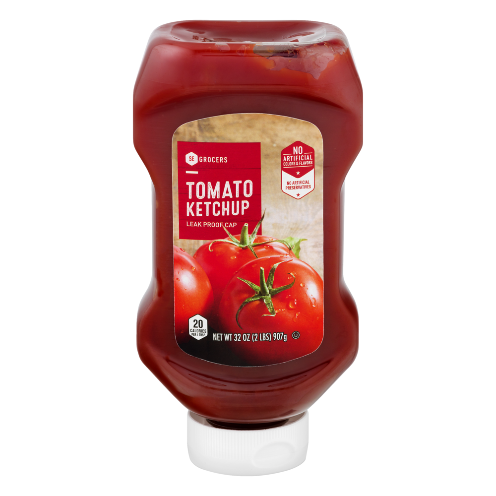 slide 1 of 1, SE Grocers Tomato Ketchup Leak Proof Cap, 32 oz
